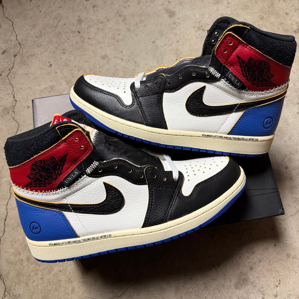 Union x Fragment x Jordan 1 High 'Varsity Red'
